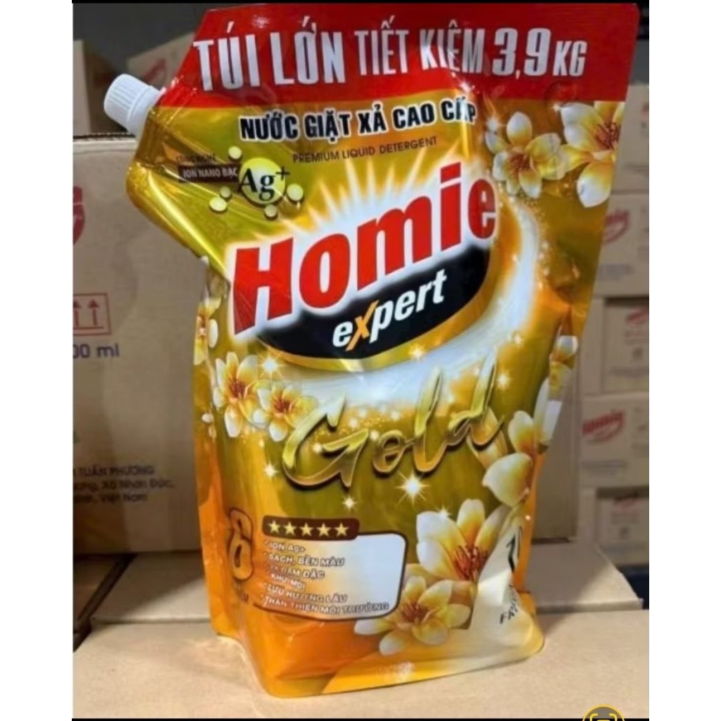 Túi nước giặt xả cao cấp HOMIE EXPERT GOLD