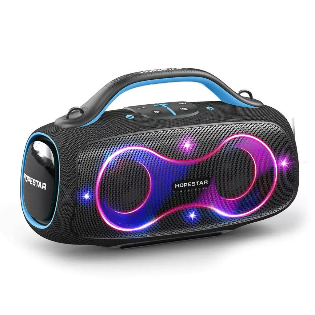 Loa Bluetooth HOPESTAR - 400w - bass cực căng kèm 2 micro