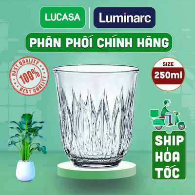 Bộ 6 Ly Thủy Tinh Luminarc Givemy Leaf 250ml - Loại Thấp BOL2912 | Phân Phối Chính Hãng