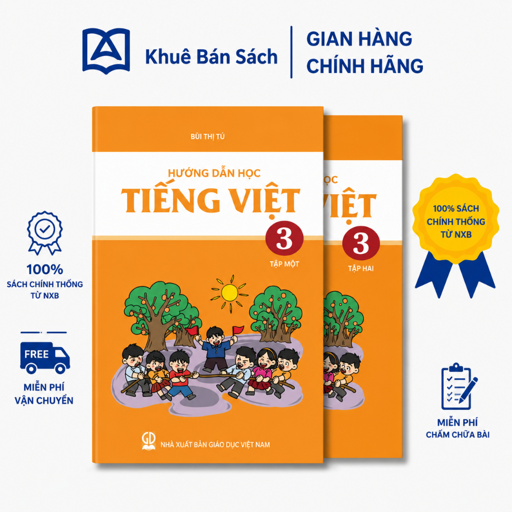 Sách - Bộ Sách Hướng dẫn học Tiếng Việt Lớp 3 chuẩn trường Archimedes ( bản mới nhất)