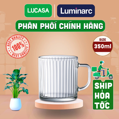 Ly Thủy Tinh Có Quai Cường Lực Luminarc Vicy Line 350ml - Ly Thấp L2449 | Phân Phối Chính Hãng