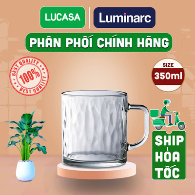 Ly Thủy Tinh Có Quai Cường Lực Luminarc Vicy Ice Floe 350ml - Ly Thấp L2448 | Phân Phối Chính Hãng