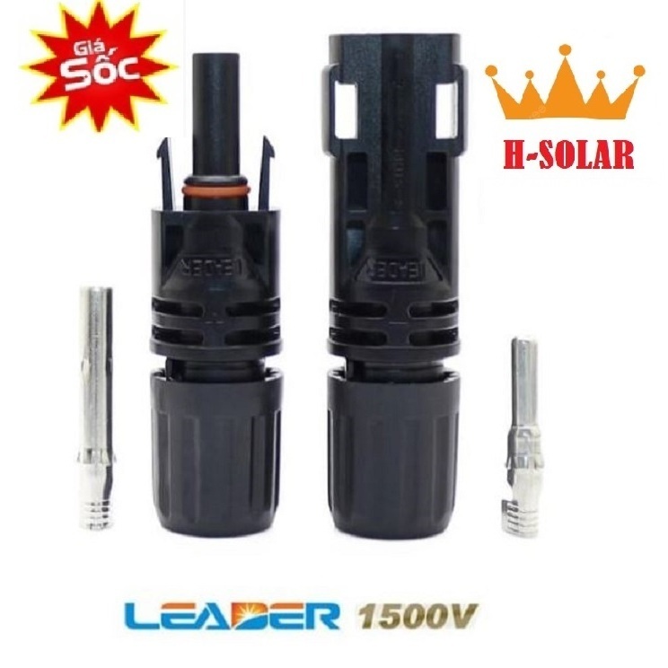Jack MC4 1500V Leader chất lượng cao chuyên dùng nối tấm Pin năng lượng mặt trờiiiiiiiii