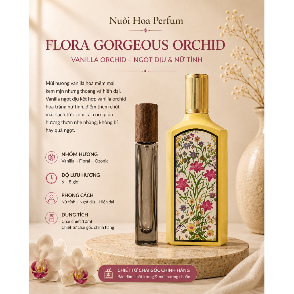 Mẫu thử nữ Flora Gorgeous Orchid – Vanilla Orchid
