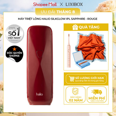 [SPLIVE - PHIÊN BẢN ĐỘC QUYỀN] Máy Triệt Lông Halio SilkGlow IPL Sapphire Cooling Hair Removal Device - Rouge