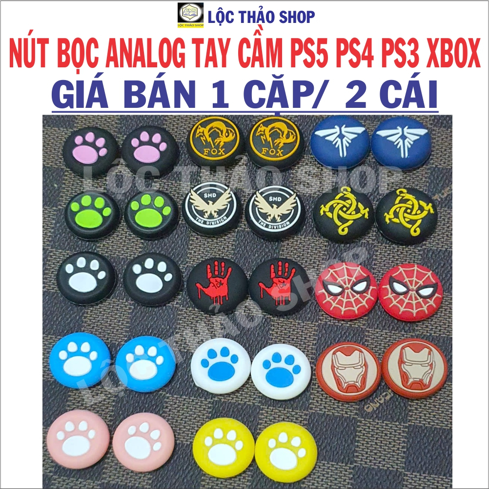 Bộ 2 núm bọc analog PS5 PS4 PS3 XBOX ONE XBOX360 - Nút bọc Analog tay cầm