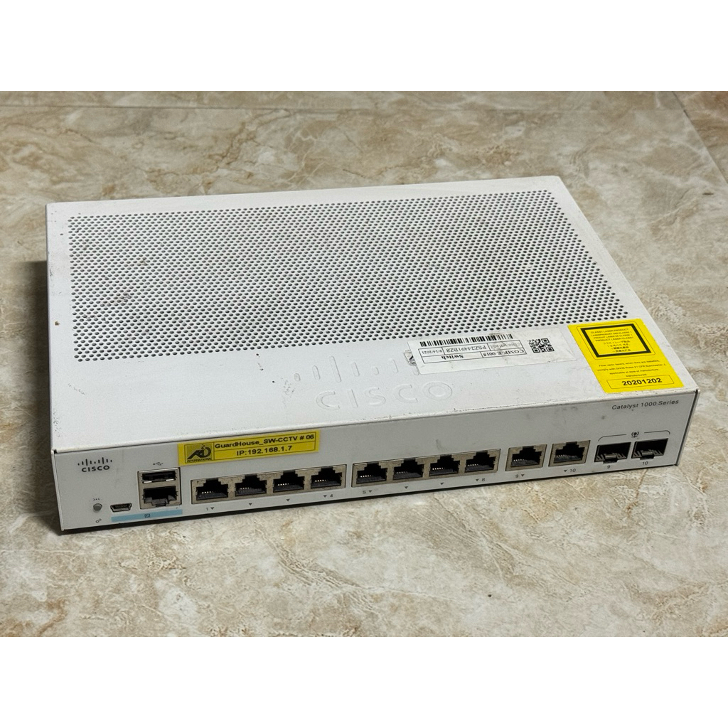 (Hàng cũ) Switch Layer 2 Cisco Catalyst C1000-8T-2G-L | 8 Port RJ45 1G | 2 Port combo SFP/RJ45