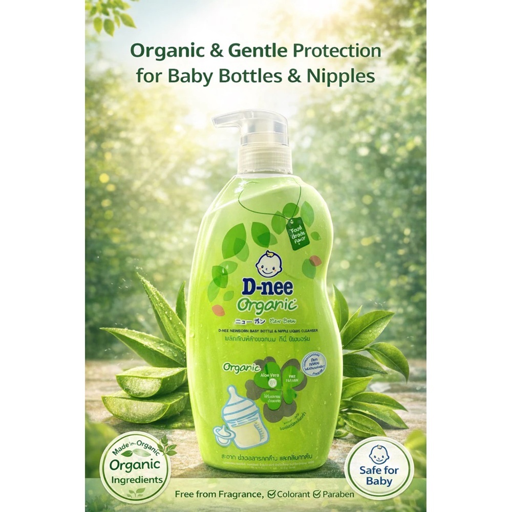 3 Chai Nước Rửa Bình Sữa & Rau Củ Dnee Thái Lan - Dịu Nhẹ, Không Hóa Chất Độc…