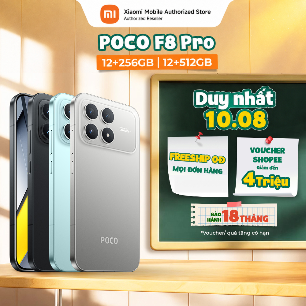 [Livestream] [ĐỘC QUYỀN GIÁ]  Điện thoại POCO F8 Pro (12+256GB | 12+512GB) | Màn POCO HyperRGB AMOLED 6.59" 120Hz
