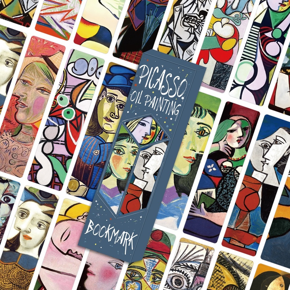 Set 24 Cái Bookmark Picasso Tranh Nghệ Thuật 4x15cm – Bookmark Giấy Pablo Picasso Oil Painting