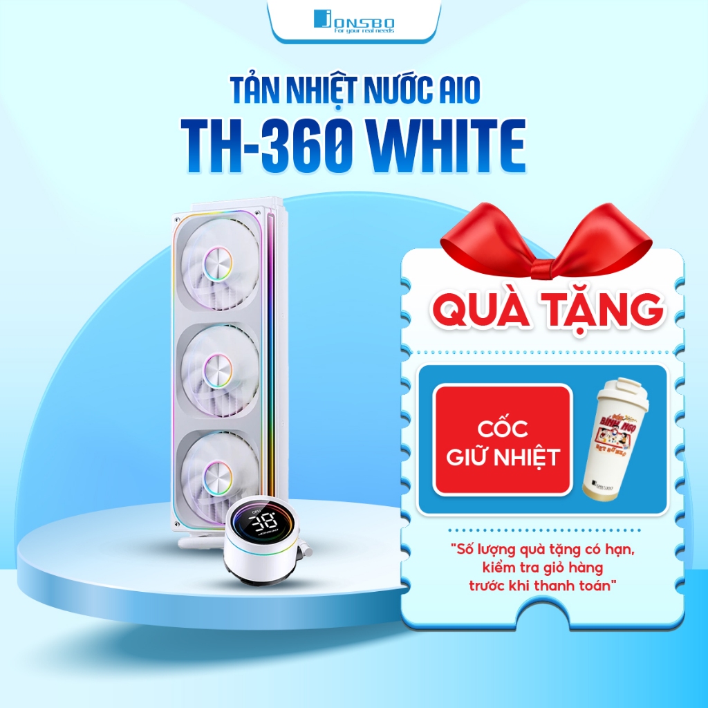 Tản Nhiệt Nước AIO CPU Jonsbo TH-240 / TH-360 ARGB Màn Hình LED