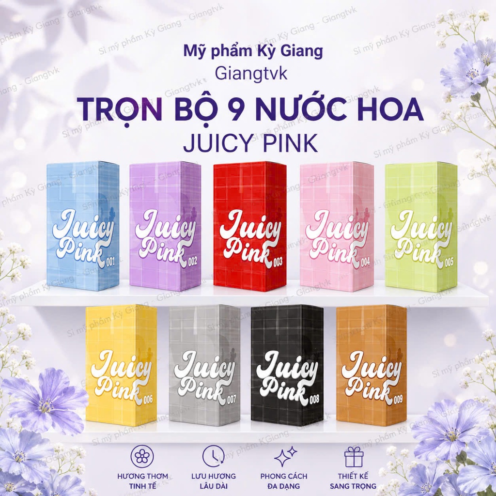 NƯỚC HOA VK JUICY PINK 10ML DẠNG LĂN DÀNH CHO NỮ