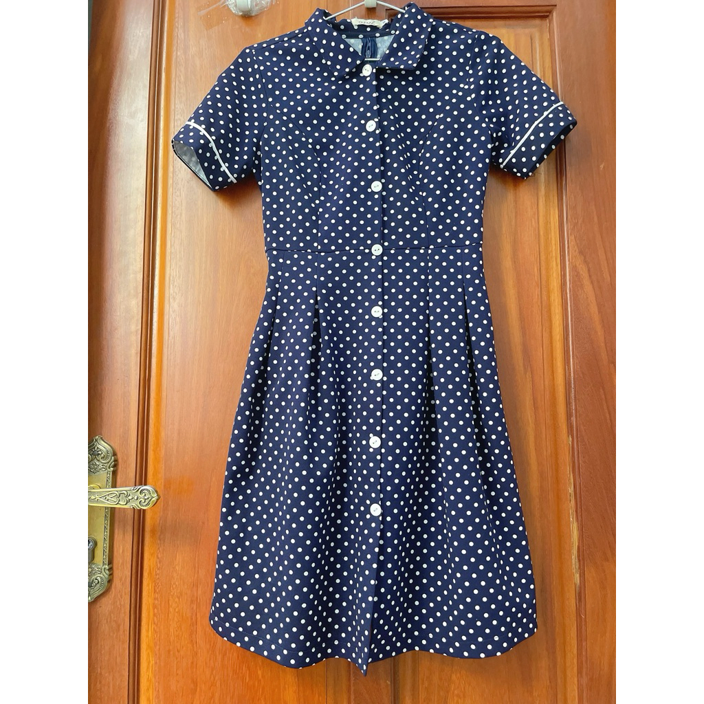 thanh lý đầm bi xanh sz s của gumax (dày dặn,mới cao)