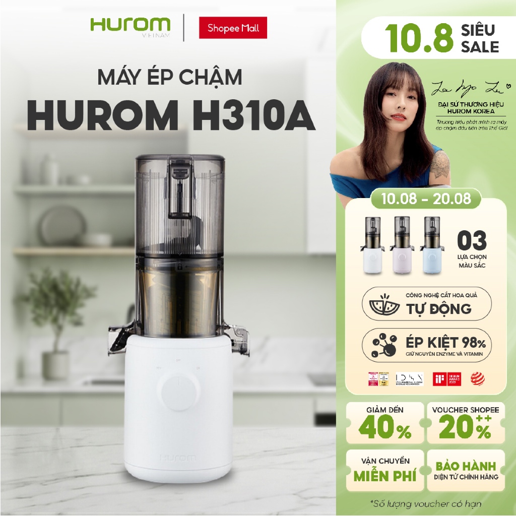 Máy ép chậm Hurom H310A - Bảo hành chính hãng 10 năm - Phân phối độc quyền tại Việt Nam