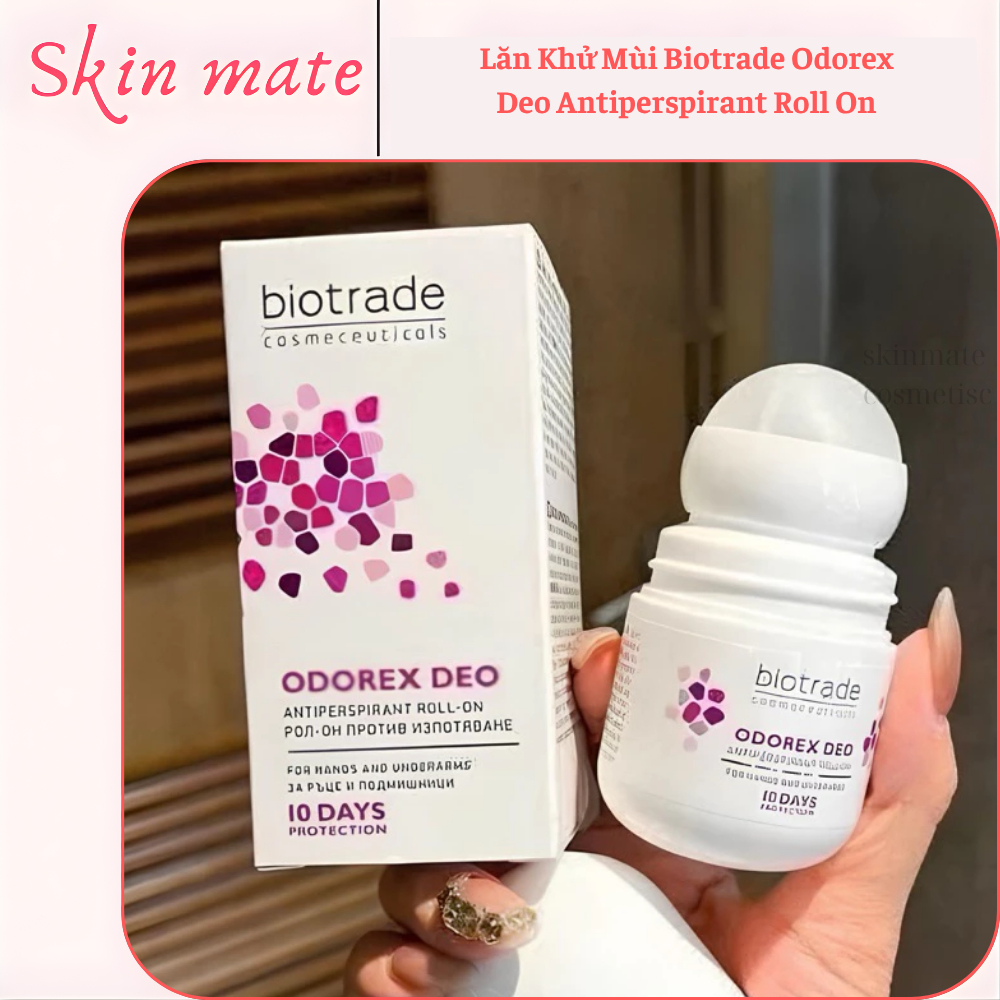 Lăn Khử Mùi Biotrade Odorex Deo Antiperspirant Roll On lòng bàn tay và nách 20ml- 40ml