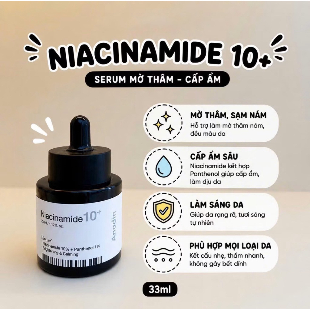 [Công ty] Serum Anodin Niacinamide 10 Plus