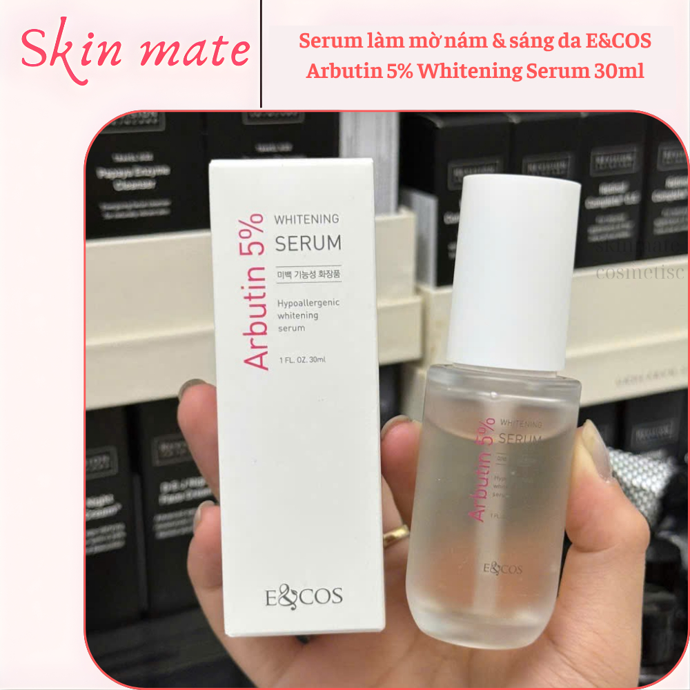 Serum làm mờ nám & sáng da E&COS Arbutin 5% Whitening Serum 30ml