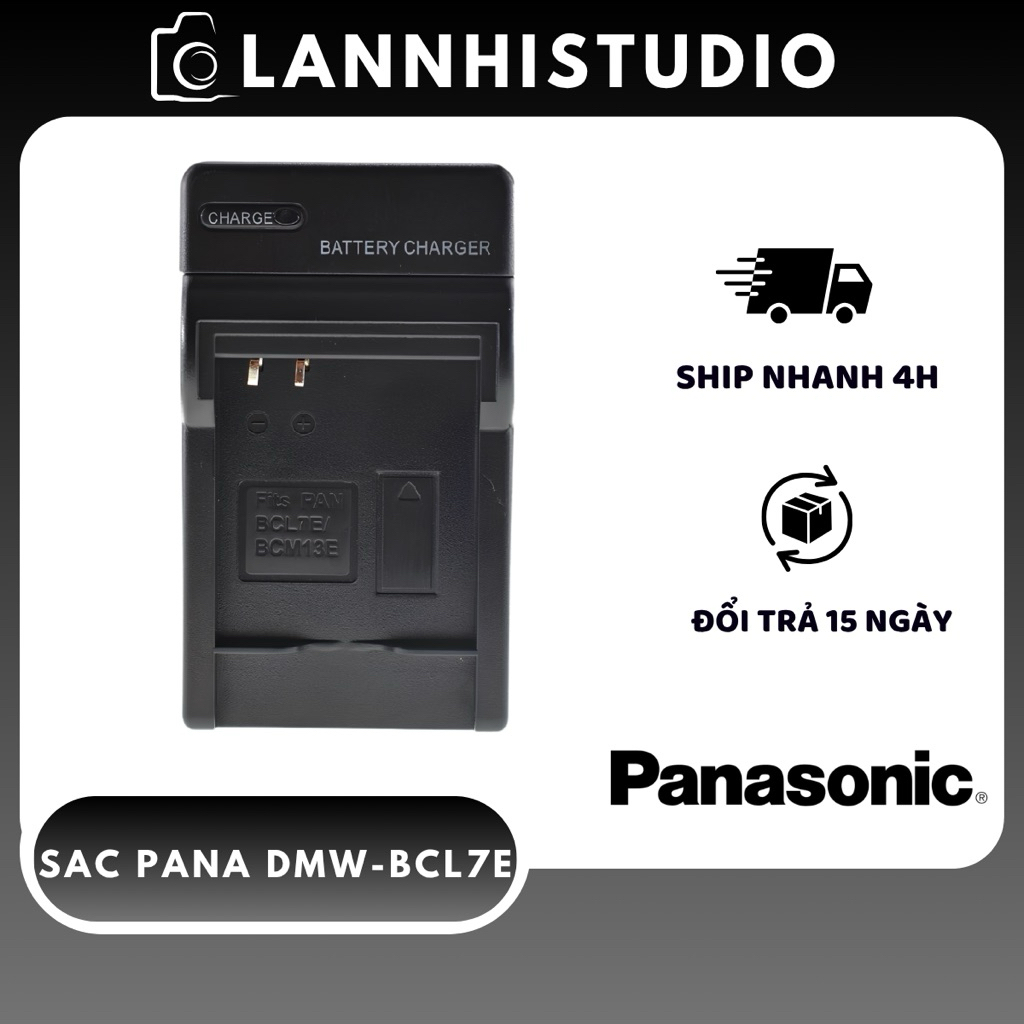 Sạc Pin Máy Ảnh Panasonic DMW-BCL7E BCL7 Cho Lumix FH10 SZ3 SZ9 SZ10 XS1 XS3 FS50 - Đổi Trả 15 Ngày