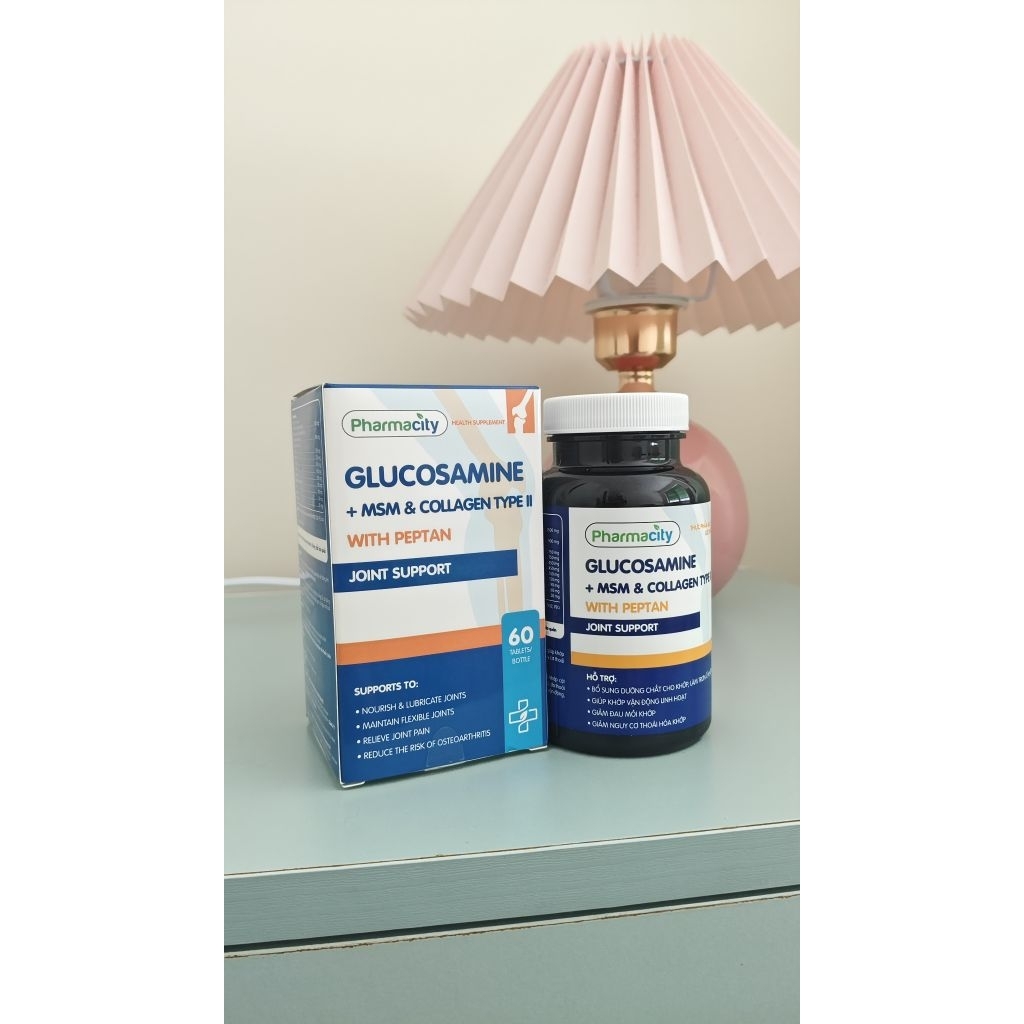 Viên uống Pharmacity Glucosamine + MSM & Collagen Type II - Joint Support (đọc mô tả giúp shop)