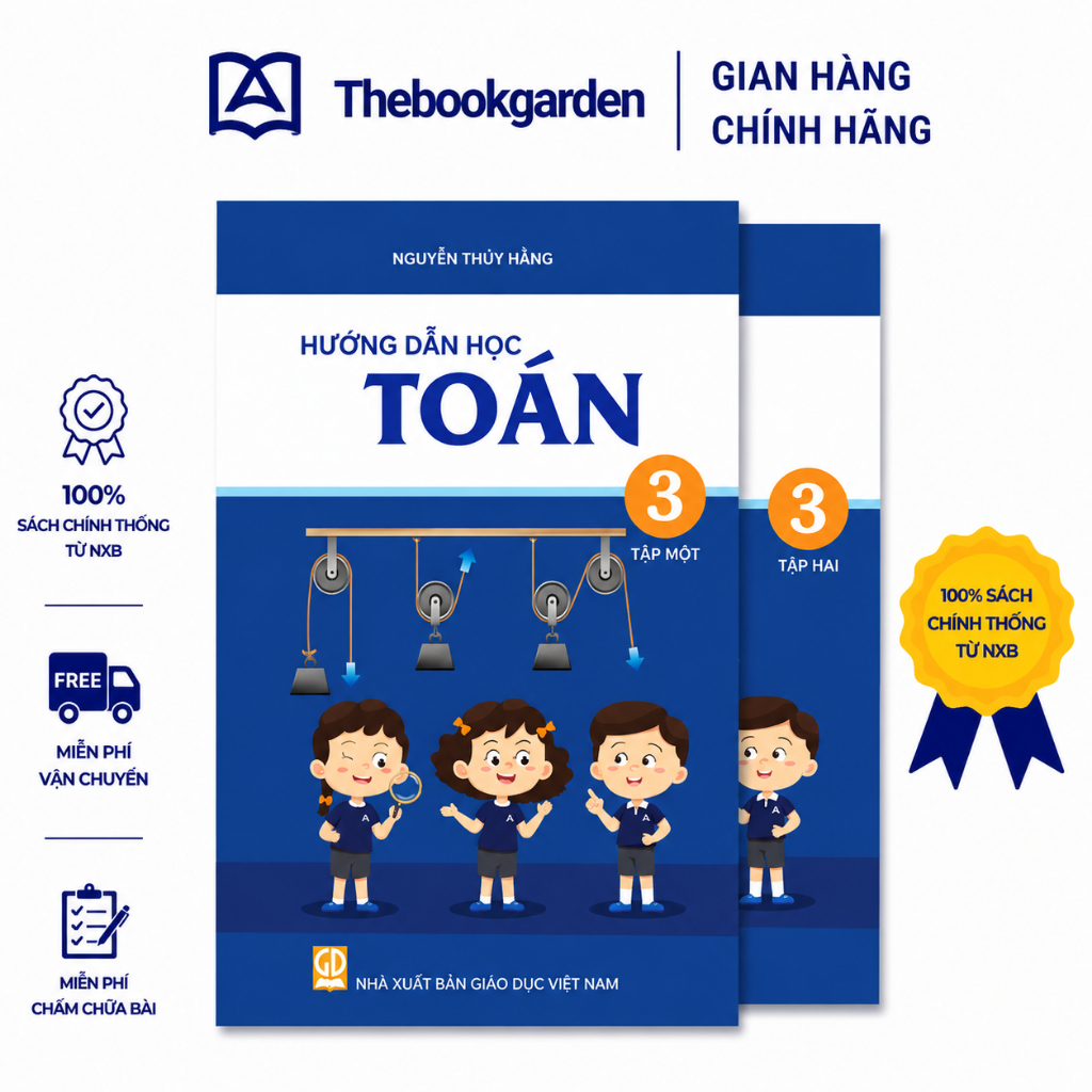 Sách - Bộ Hướng dẫn học Toán Lớp 3 chuẩn trường Archimedes ( bản mới nhất)