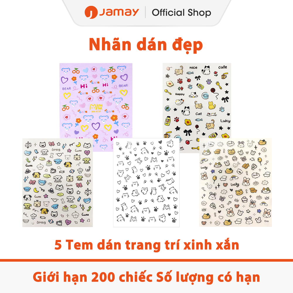 Jamay 5 nhãn dán linh vật Jamay tinh tế YZ02