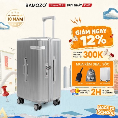 [DEAL HOT] Vali Du Lịch Bamozo Lumispace Chất Liệu PC Nguyên Khối Siêu Bền Bỉ_LUMI