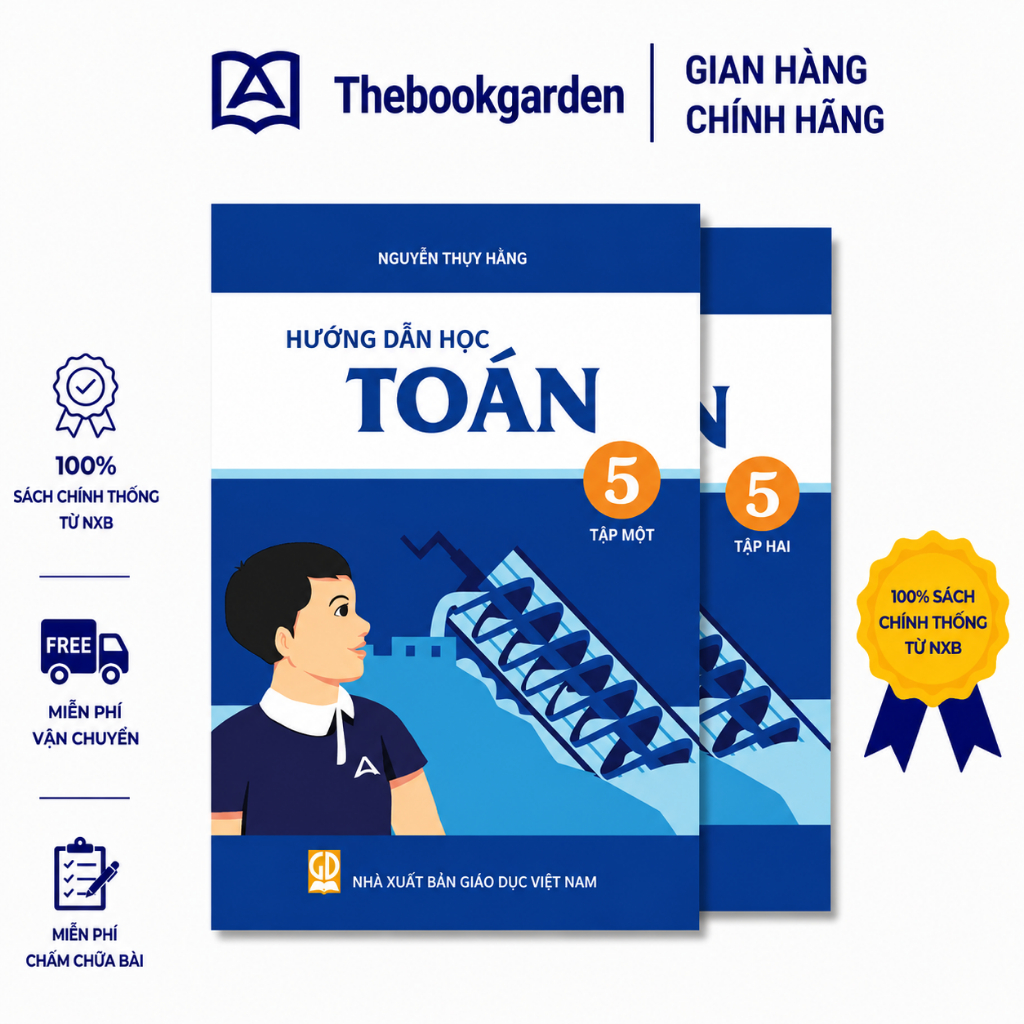 Sách- Hướng dẫn học Toán lớp 5 Chuẩn trường Archimedes  (bản mới nhất)