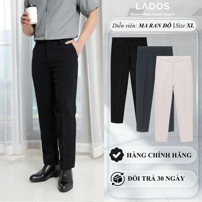 Quần tây nam chất vải Tằm VITEX cao cấp LADOS-4167, Form Basic Chuẩn, công sở thanh lịch dễ phối đồ