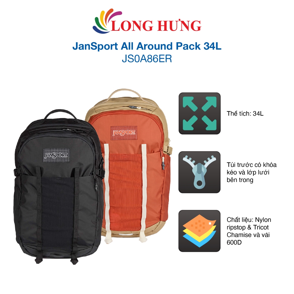 Ba lô JanSport All Around Pack 34L JS0A86ER - Hàng chính hãng