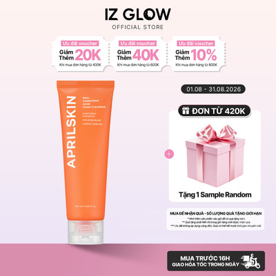 Sữa rửa mặt Aprilskin Carrot Acne Foam Cleanser 120ml