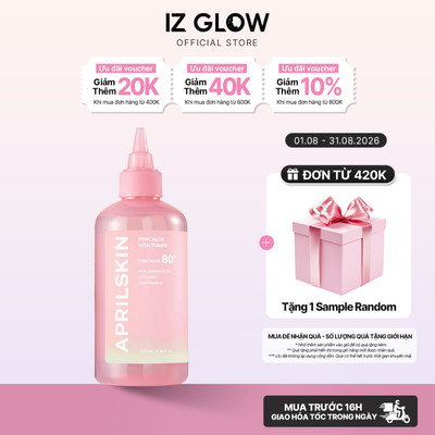 Toner Nha Đam Hồng  dưỡng ẩm sáng da Aprilskin Pink Aloe 250ml