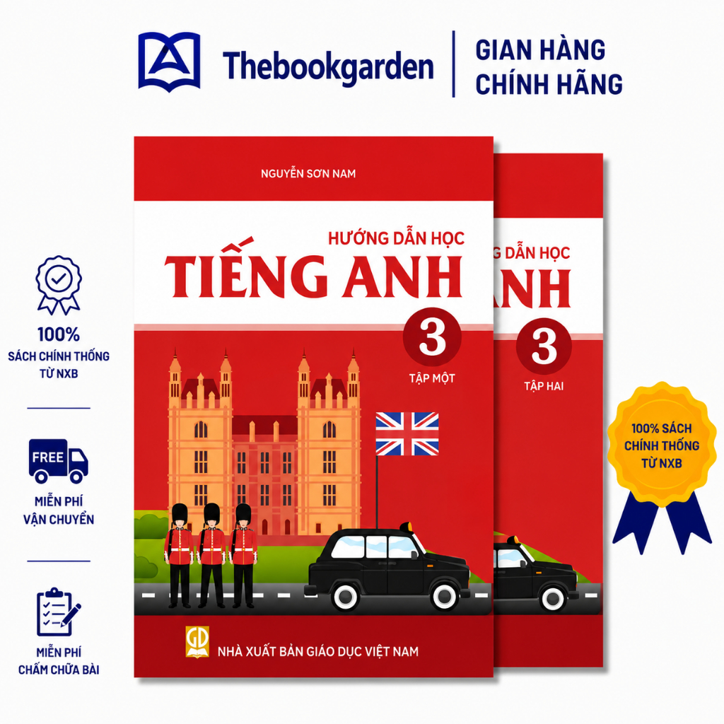 Sách - Bộ Hướng dẫn học Tiếng Anh lớp 3 chuẩn trường Archimedes  (bản mới nhất)
