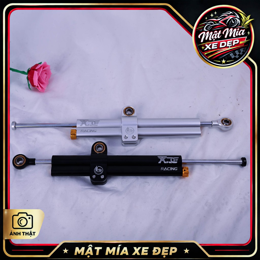 Trợ Lực Tay Lái Xe Máy 120mm Mẫu 2 - Steering Damper Chỉnh Nặng Nhẹ, Trợ Lực Độ Kiểng Racing