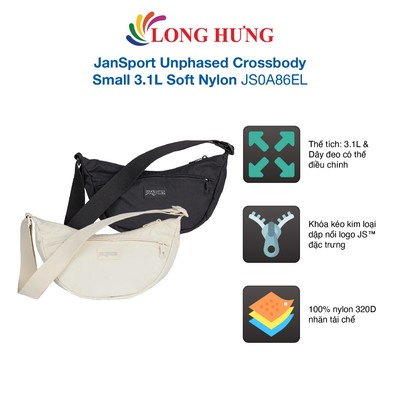 Túi đeo chéo JanSport Unphased Crossbody Small 3.1L Soft Nylon JS0A86EL - Hàng chính hãng