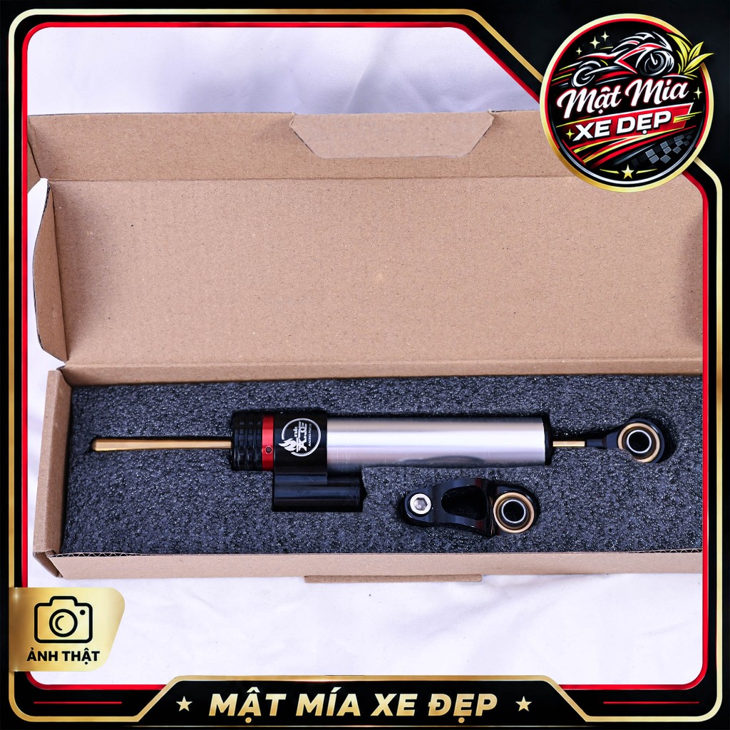 Trợ Lực Tay Lái Xe Máy 70mm Mẫu 1 - Steering Damper Chỉnh Nặng Nhẹ, Trợ Lực Racing Độ Kiểng