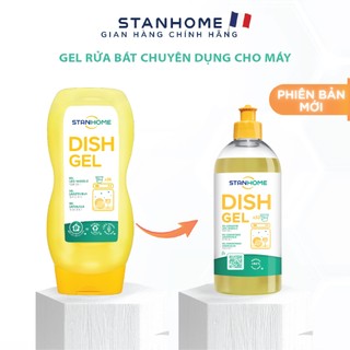 Gel rửa bát đậm đặc chuyên dụng cho máy Stanhome DISH GEL All In One 500ml nhập khẩu chính hãng- Version Mới