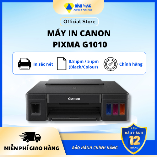 Máy In Phun Màu Đơn Năng Canon Pixma G1010 - Hàng Chính Hãng
