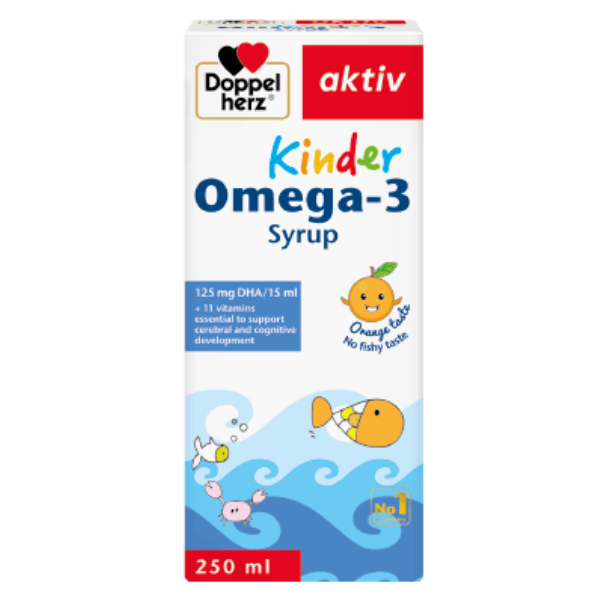 [CHÍNH HÃNG] Siro Doppelherz Aktiv Kinder Omega-3 Syrup Đức (Chai 250ml)