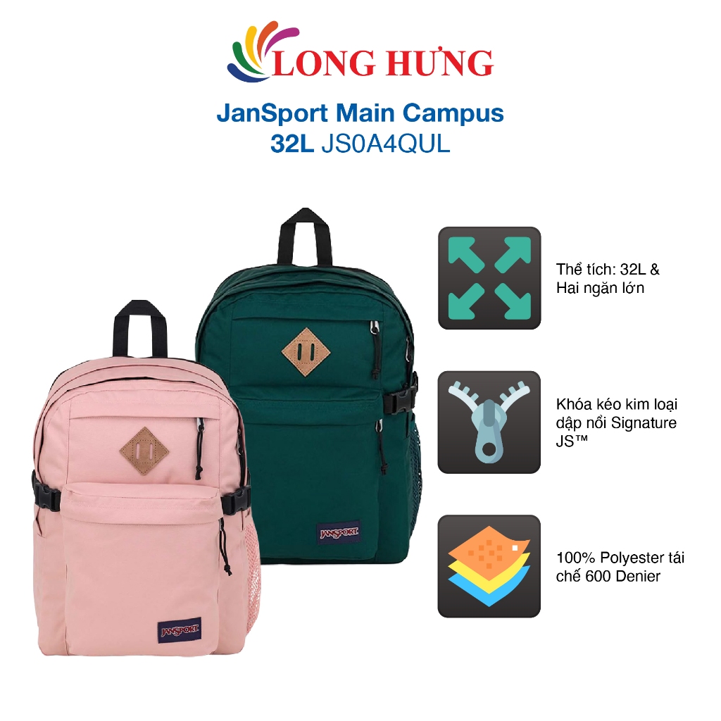 Ba lô JanSport Main Campus 32L JS0A4QUL - Hàng chính hãng