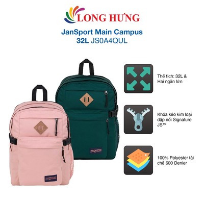 Ba lô JanSport Main Campus 32L JS0A4QUL - Hàng chính hãng