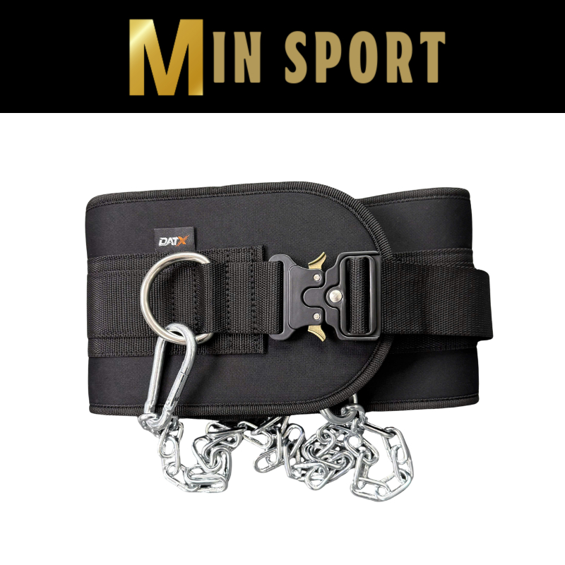 Móc Xích Tạ , Đai Lưng Có Xích Treo Tạ Dip Belt , Hỗ Trợ Squat, Pull Up, Dips