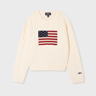 Áo Len WHO.A.U USA American Flag Cable Pullover(F)_WHKAGB925F
