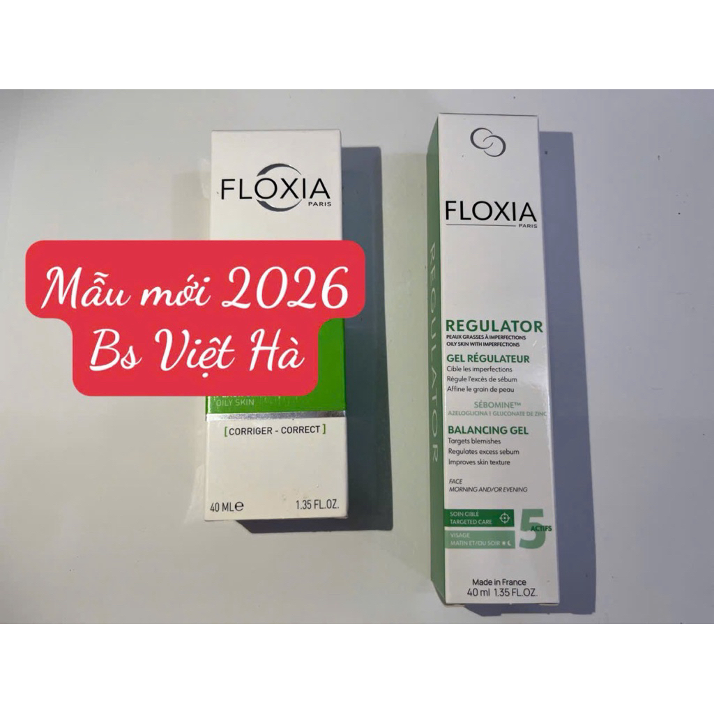 KEM DƯỠNG DÀNH CHO DA DẦU GIẢM MỤN TRỨNG CÁ FLOXIA BALANCING GEL 40ml| BS Da Liễu Khuyên dùng