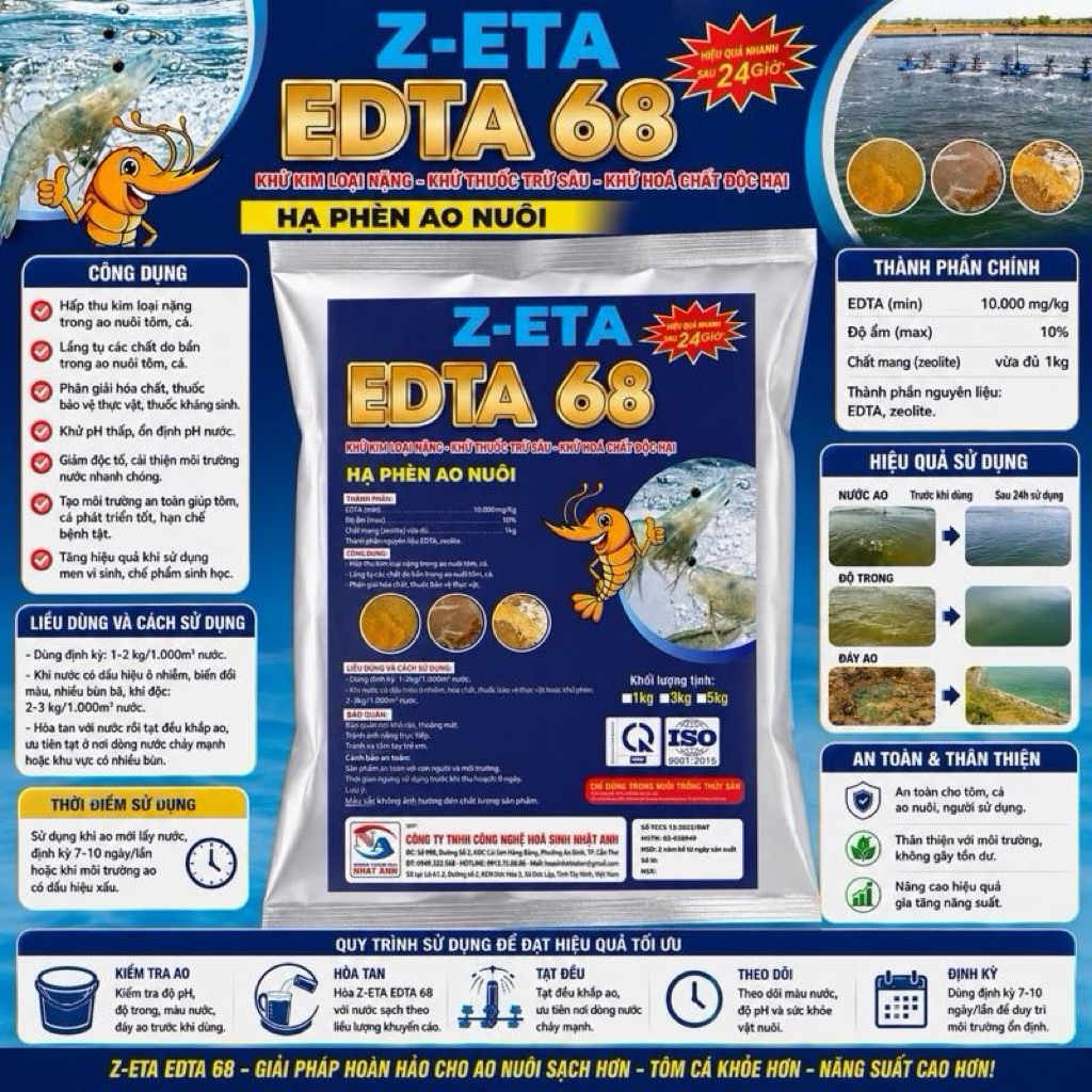Edta 68 khử phèn nhanh 1kg