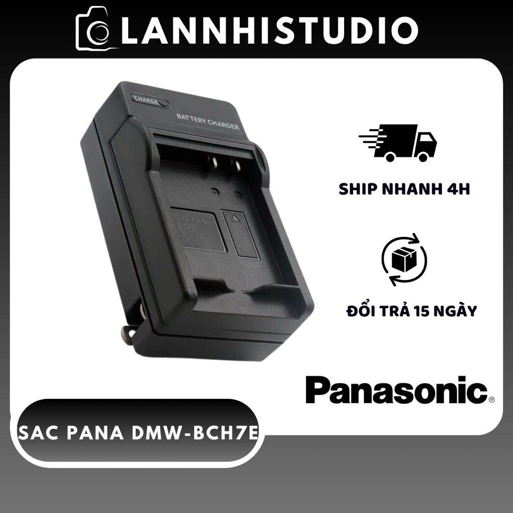 Sạc Pin Máy Ảnh Panasonic DMW-BCH7E BCH7 Cho Lumix TS10 TS20 TS25 TS30 FT20 FT25 FT30 FP1 FP2 FP3
