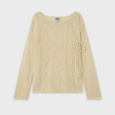 Áo Len WHO.A.U Aran Cable Loose Fit Pullover_WHKAGB939F