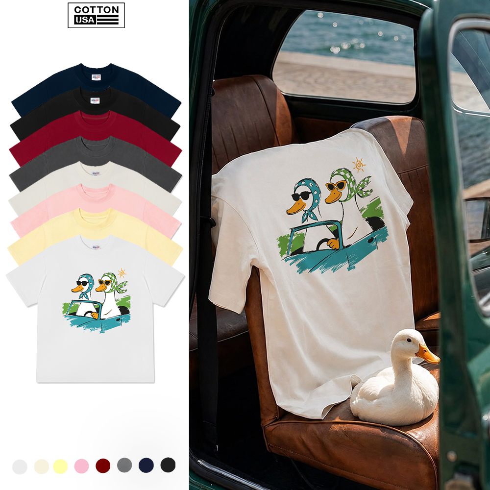 Áo Thun Relaxed Fit CottonUSA Vietnam "Farm Duck Driving" - PT0432PT