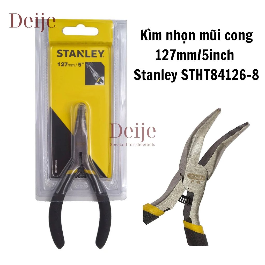 Kìm nhọn mũi cong 5 inch Stanley STHT84126-8