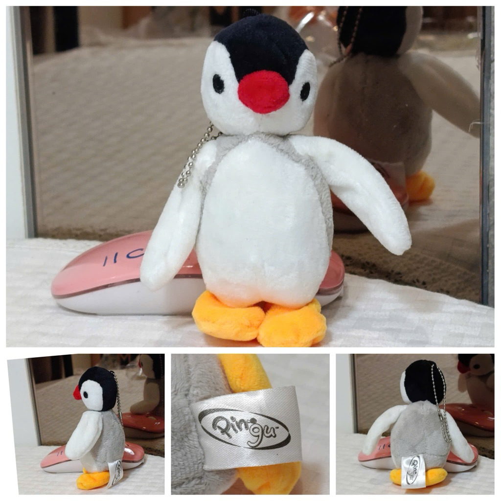 Móc khoá gấu bông Hoạt Hình Đất Sét Pingu - Chính Hãng Nhật
