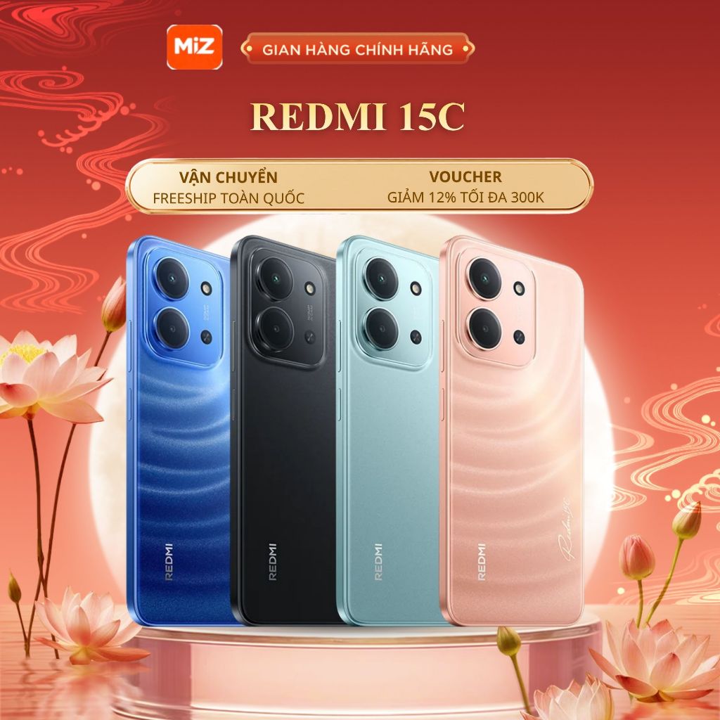 Điện Thoại Xiaomi Redmi 15C 6/128GB - Bản Quốc Tế - Bảo Hành Chính Hãng 18 Tháng